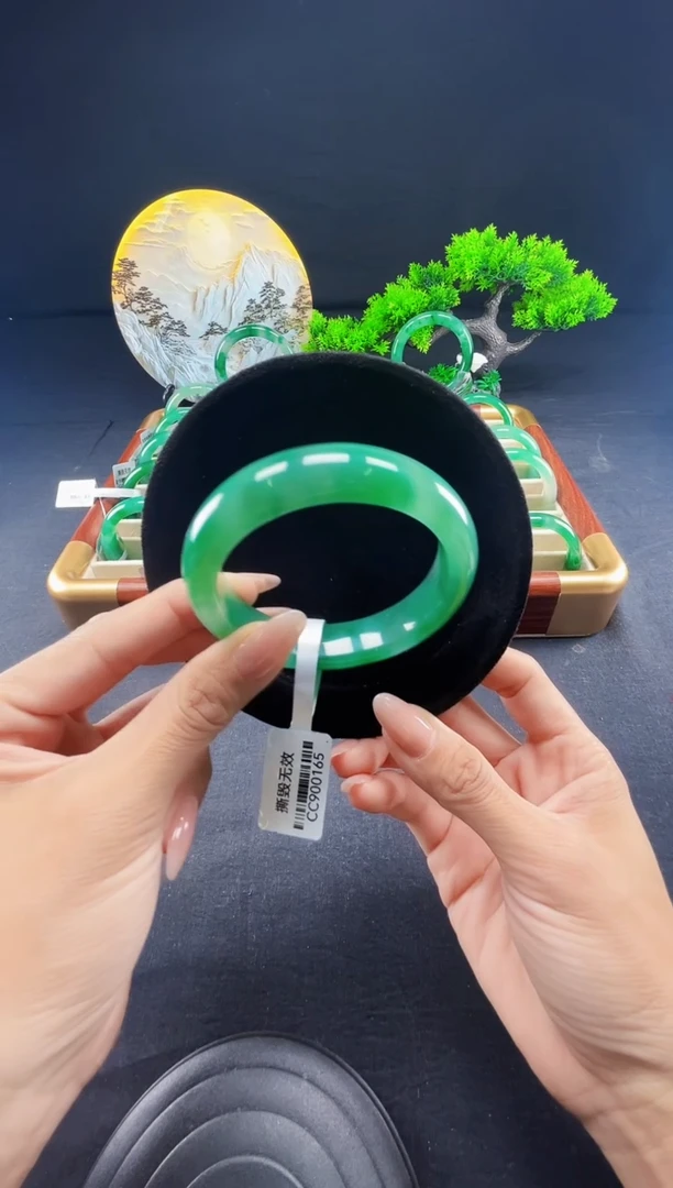 未镶嵌手镯石英质玉（非洲翠）真品上等纯天然非洲翠玉手镯石英质玉