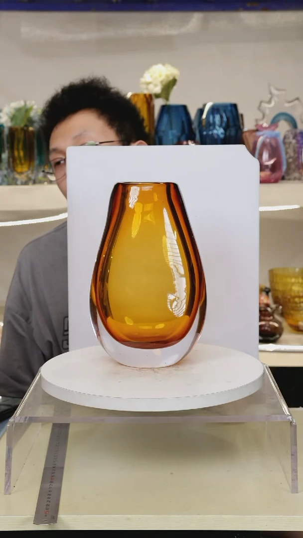 琉璃高25琉璃花瓶果盘摆件微瑕福利