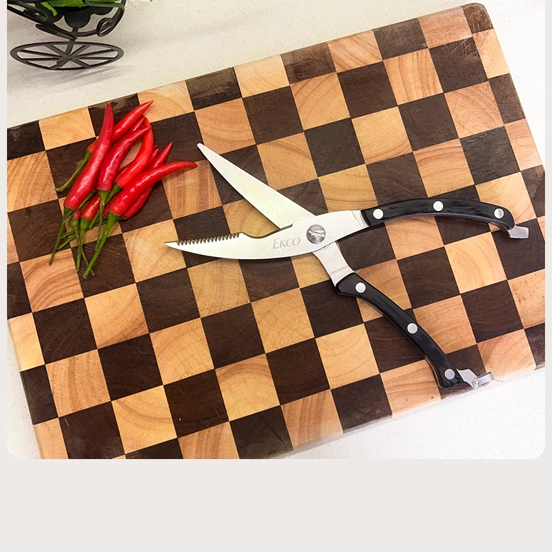 【居家好物】黑彩木鸡骨剪刀厨房配件家用手工折叠易收纳高颜值好物