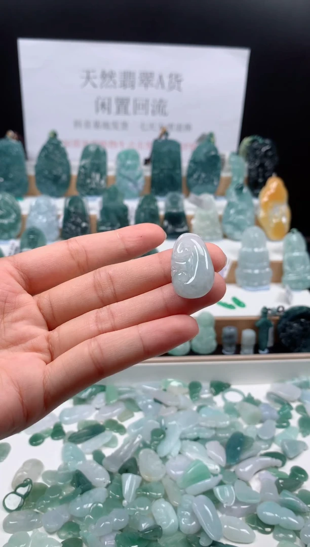 翡翠未镶嵌吊坠(不含链)葫芦吊坠 4