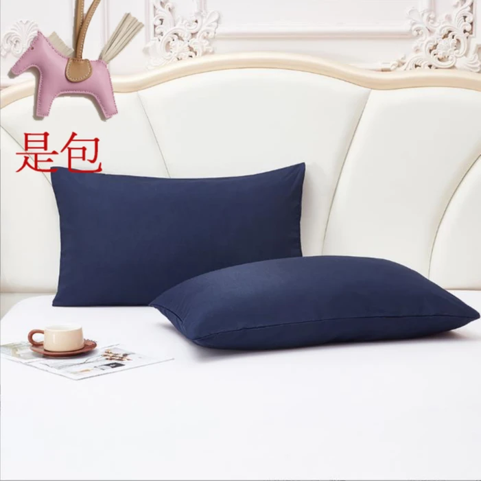 顶顶 包  枕头套纯色磨毛素色单人双人45*75枕套床上用品加工