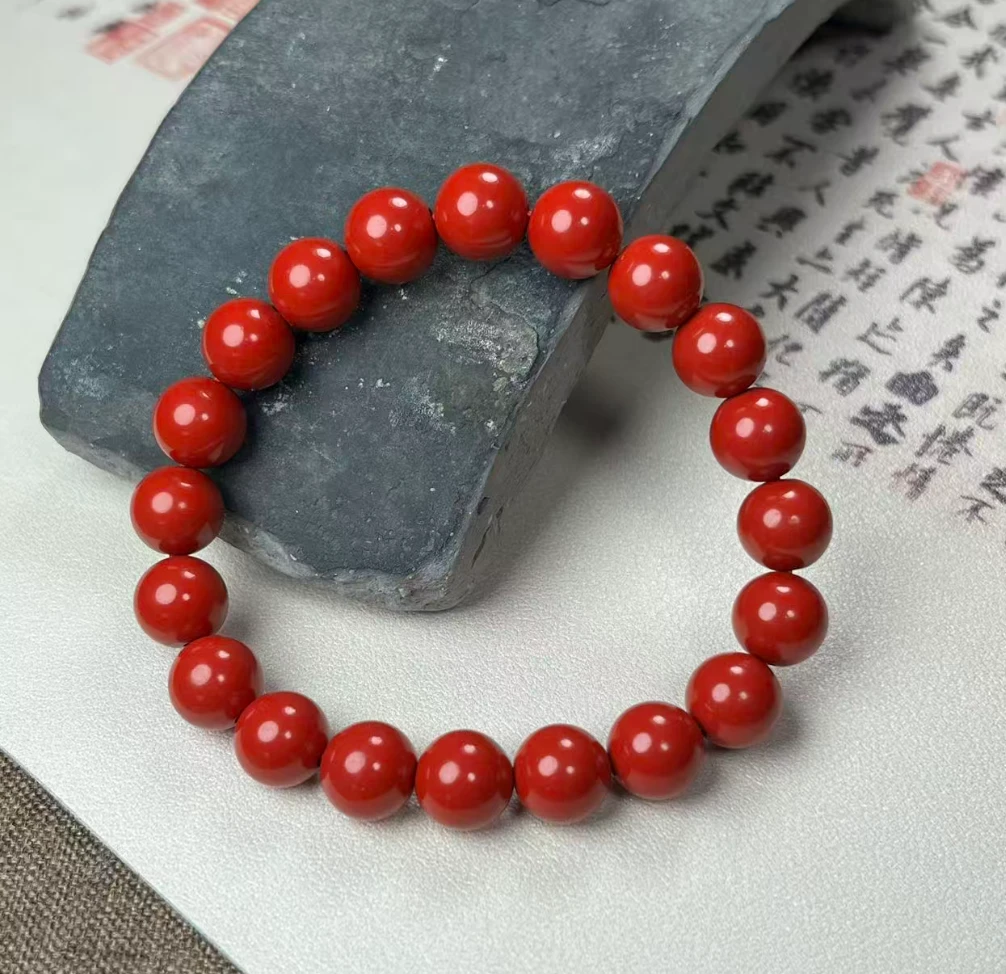 天然辰砂朱砂帝W砂手串卡8mm 多样性发一
