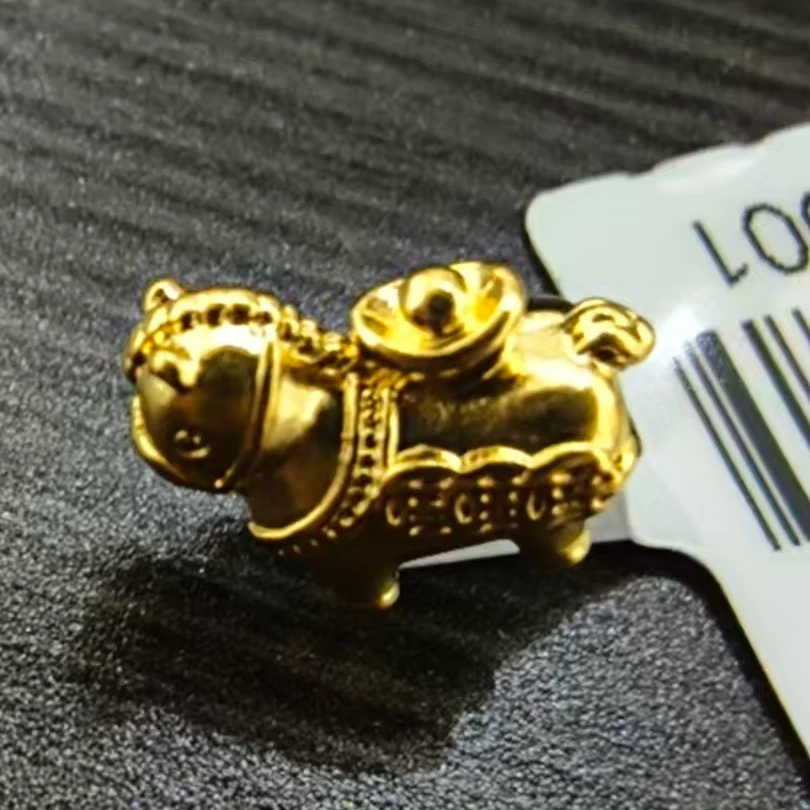 【莹莹专享】足金999 元宝小马 ZP 0.20 纳金添喜