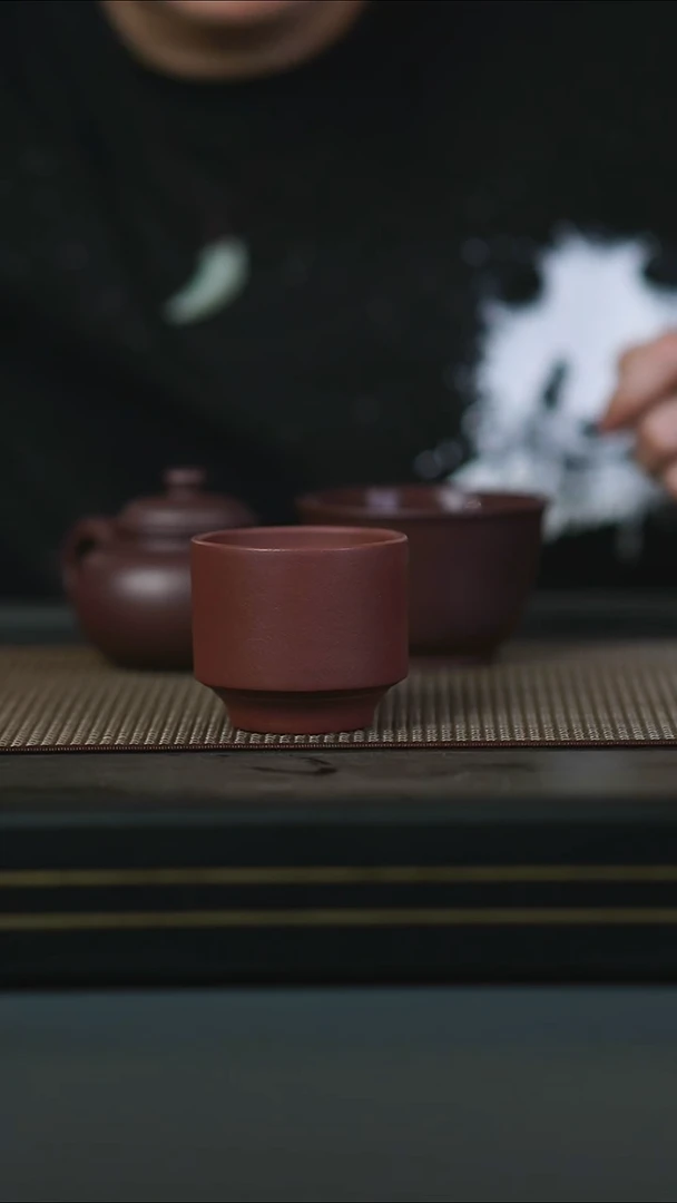 茶壶紫砂紫泥高足杯
