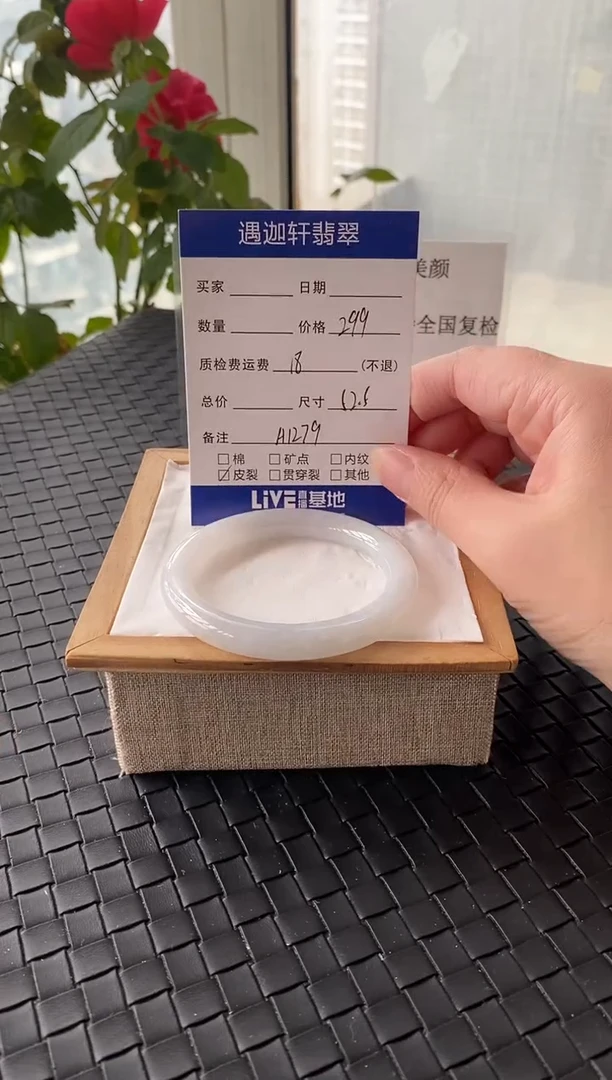 未镶嵌手镯翡翠52.5圈口 A1279编码
