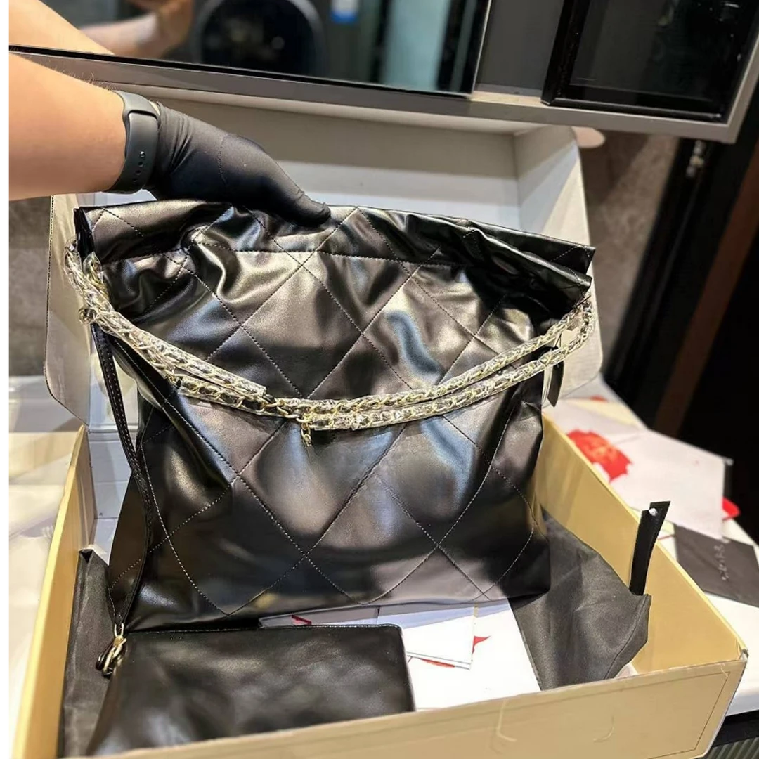 【22bag垃圾袋】珍珠链迷你 垃圾袋单肩包百搭腋下单肩链条托特包