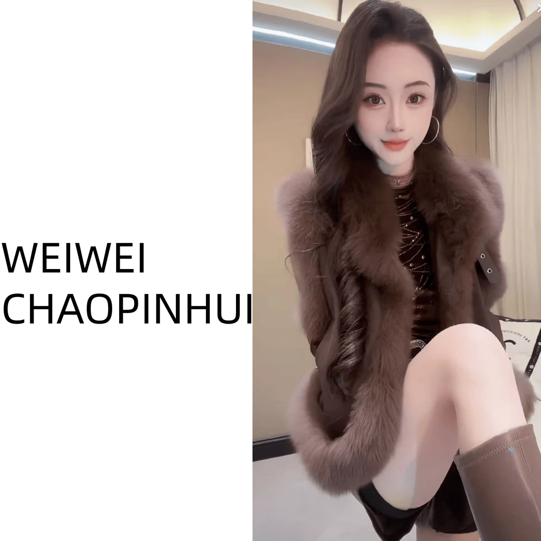 意模【薇薇高端欧货】冬季款气质保暖宽松鹅绒马甲羽绒服--31070644