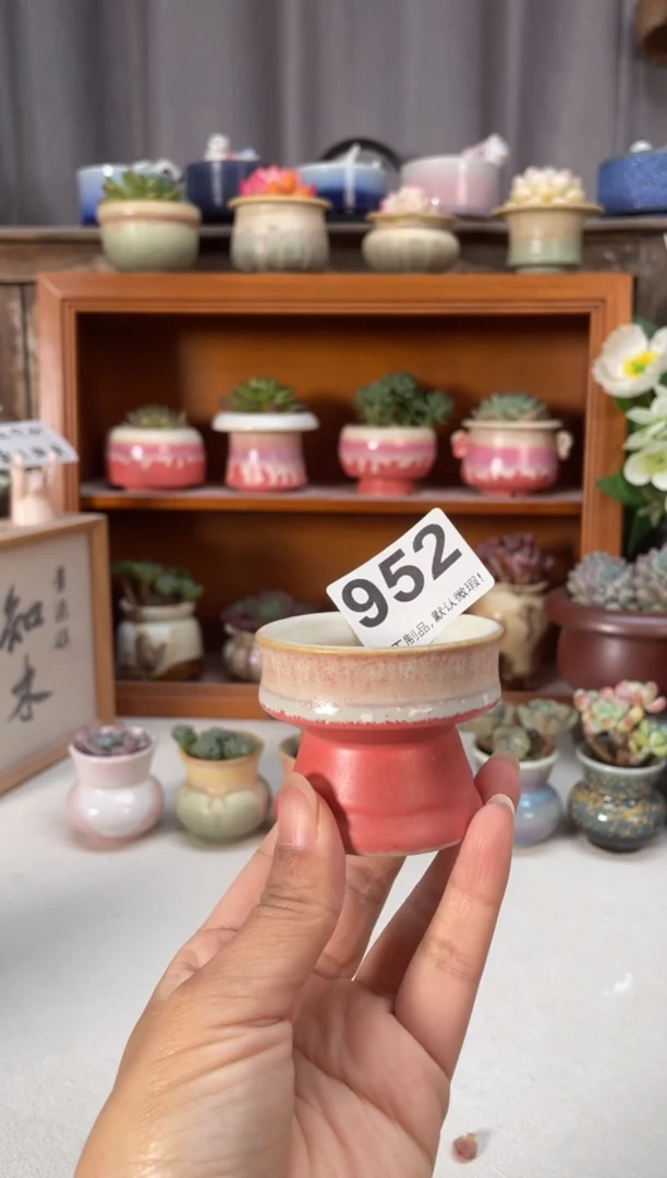 瓷片952知木小芳花盆