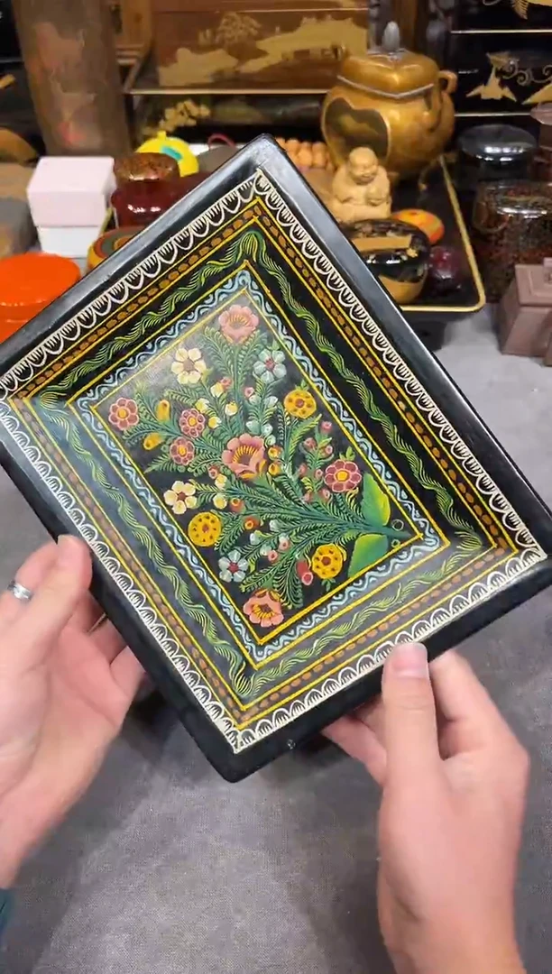 漆画壶承大漆漆器大漆漆器