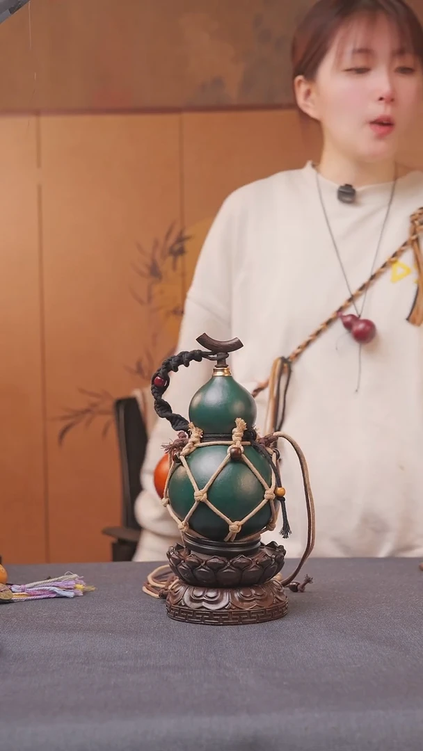 675号链接精品大漆葫芦现货现发[一物一拍]不包含莲花底座