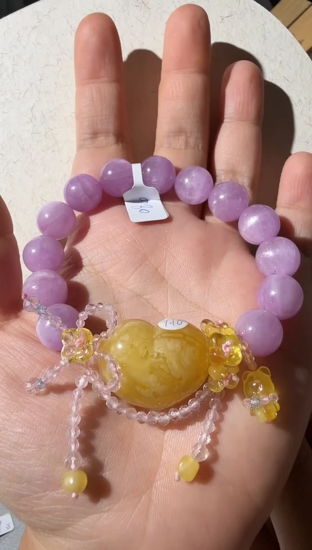 未镶嵌蜜蜡手链蜜蜡爱心手链