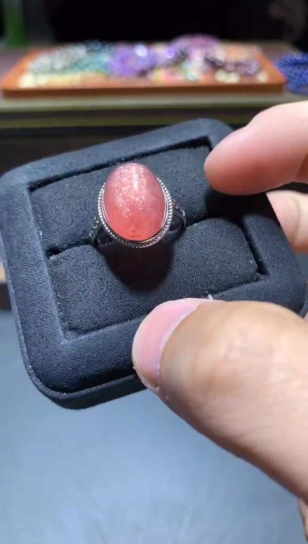 【闪购商品】石英质玉戒指未镶嵌P68