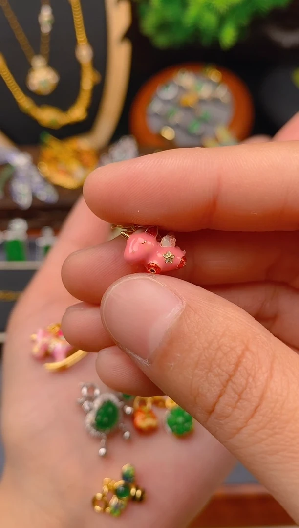 【闪购商品】翡翠吊坠(不含链)银S925镶嵌独角兽