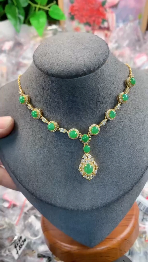 银S925镶嵌戒指翡翠999   9