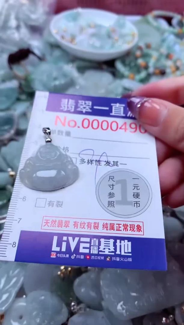 翡翠未镶嵌吊坠(不含链)490