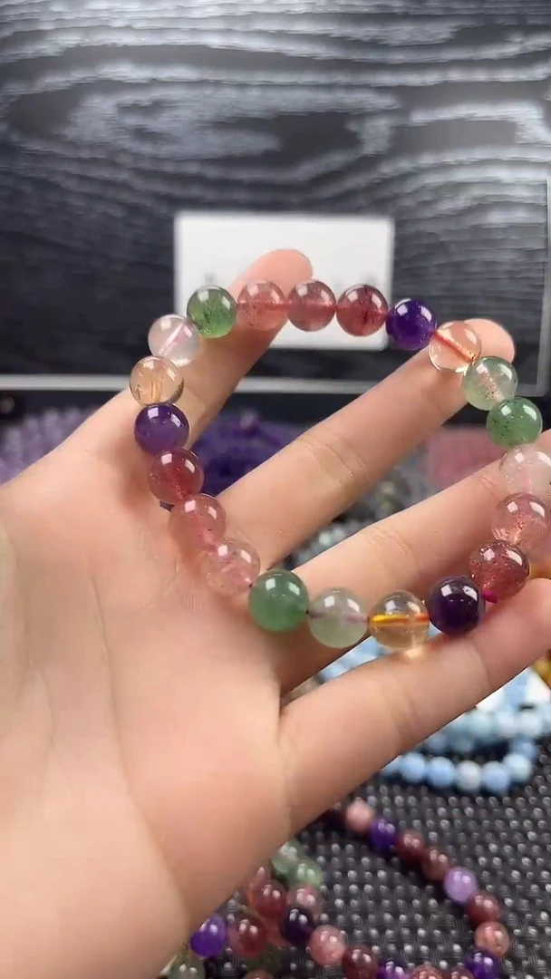 未镶嵌手链水晶多宝草莓晶