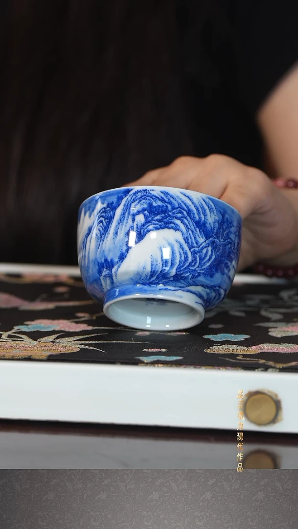 杯沈窑谢凯山房精品瓷器