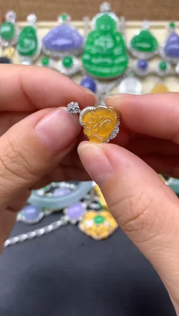 【闪购商品】翡翠颈饰18K金镶嵌168-中国好珍宝