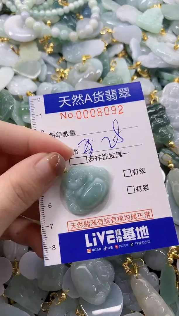 颈饰未镶嵌翡翠天然A货翡翠