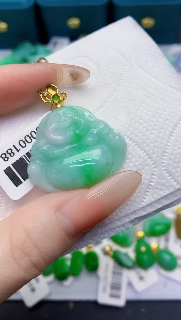 颈饰未镶嵌翡翠缅甸天然翡翠A货