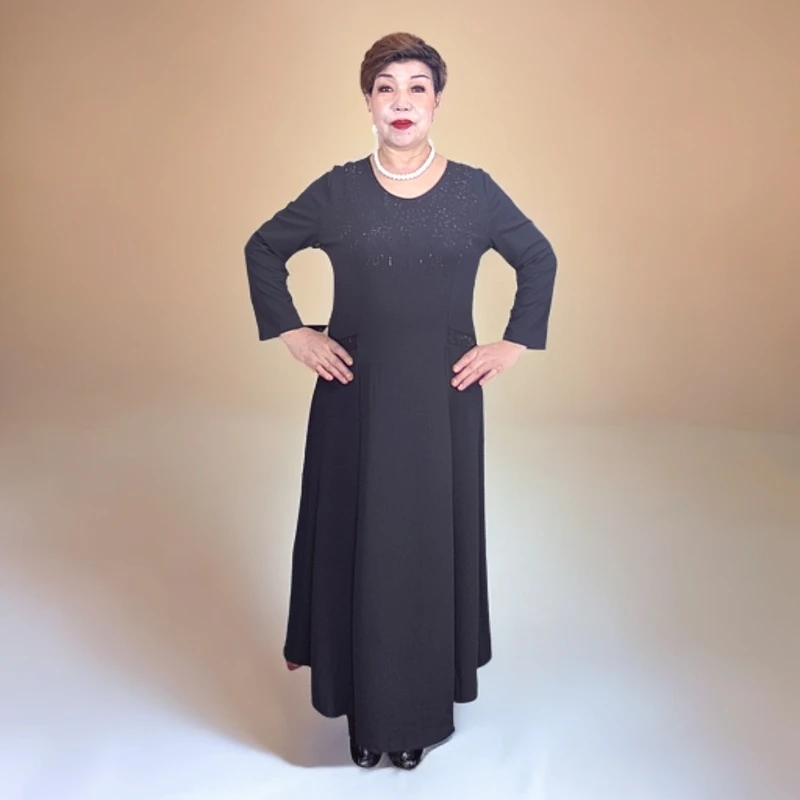 802】包邮25款70后大码加大加宽连衣裙子妈妈装加肥加大女装直播