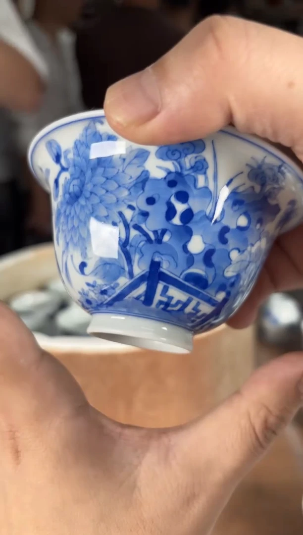 杯看山柴窑青花看山柴窑青花