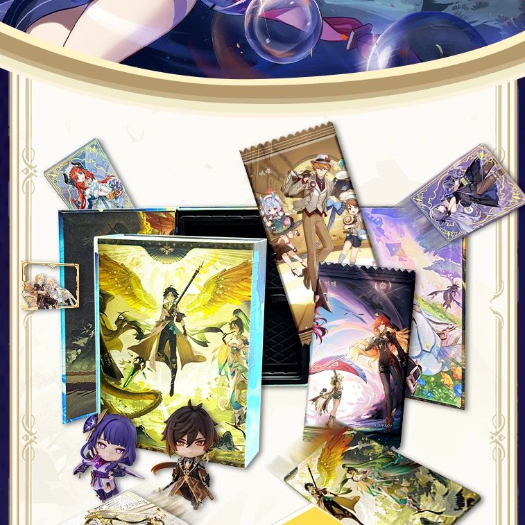 【新粉尝鲜】 叭噗-异世相逢原神收藏卡牌盲盒 默认代拆