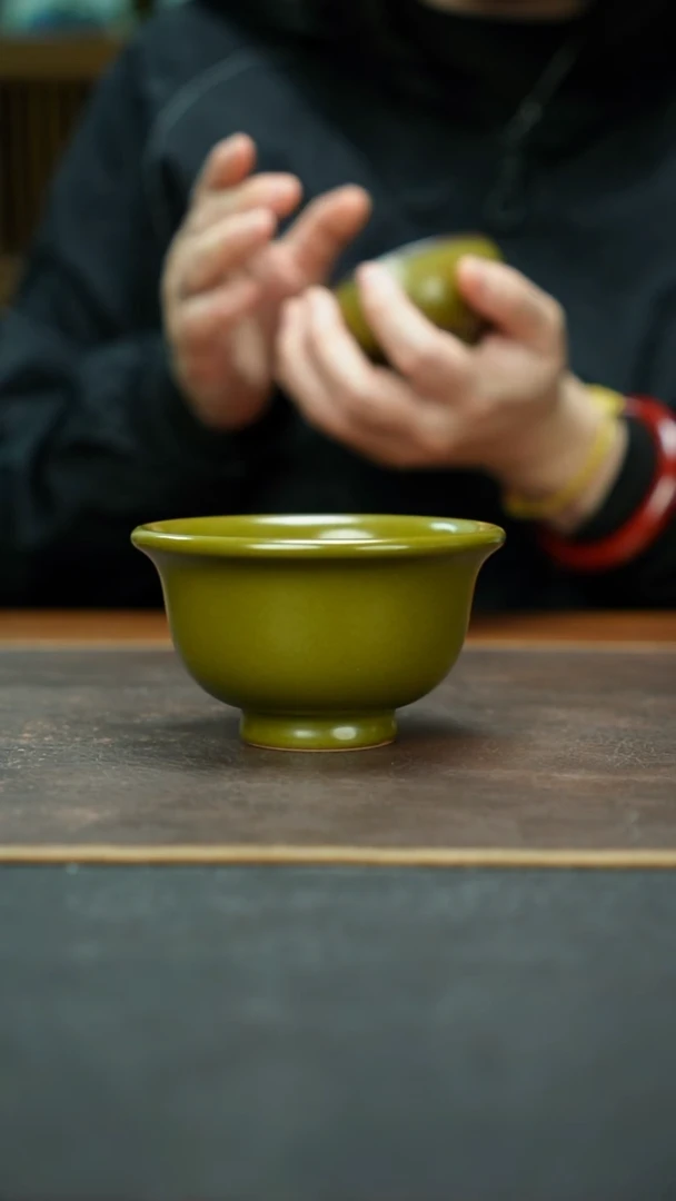 杯景德镇茶叶末压手杯