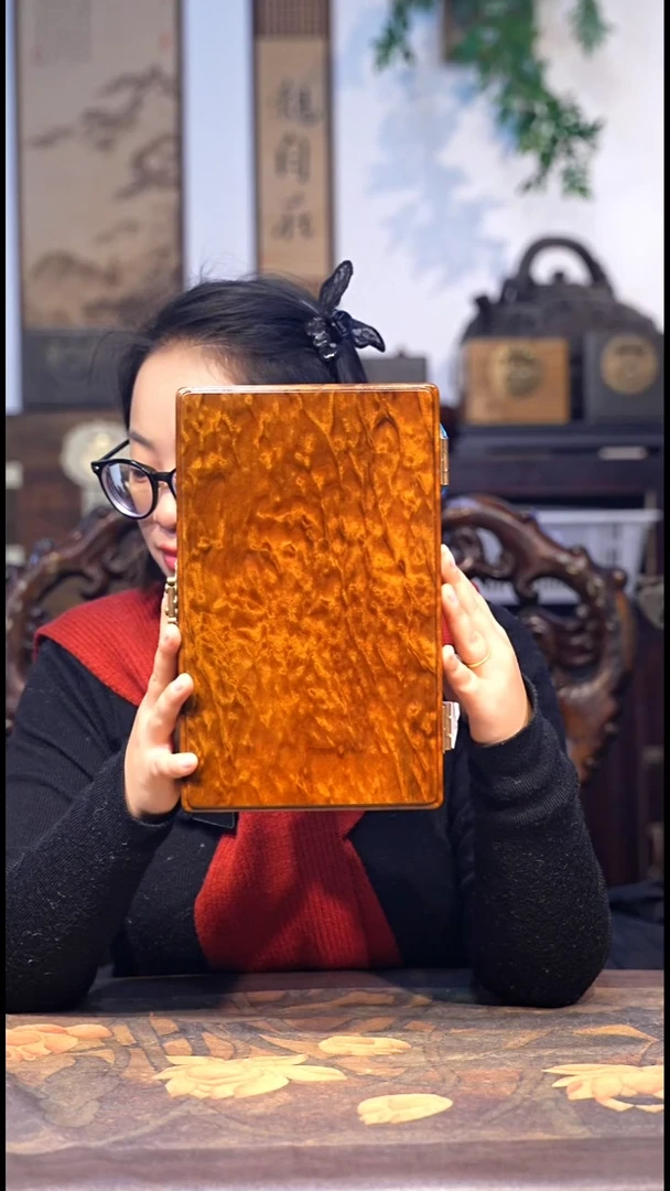 金丝楠小叶桢楠黄料一木一器龙胆盒子20