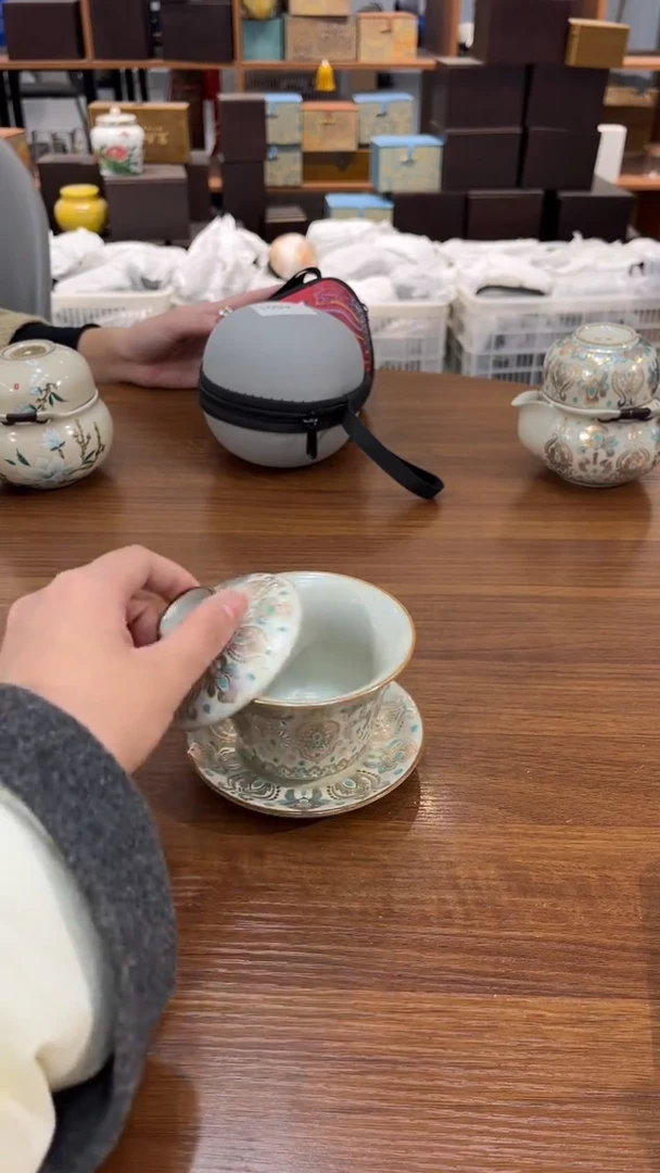 （单盖碗 送2杯）陶瓷茶具通用链接@@@@@