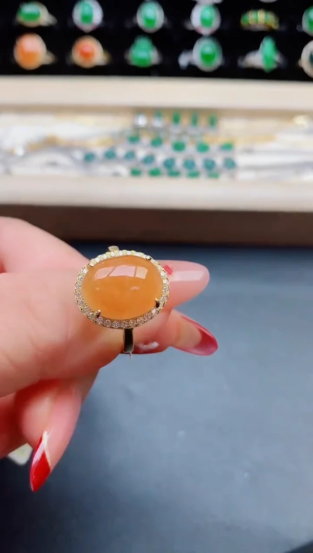 【闪购商品】翡翠戒指银S925镶嵌312321