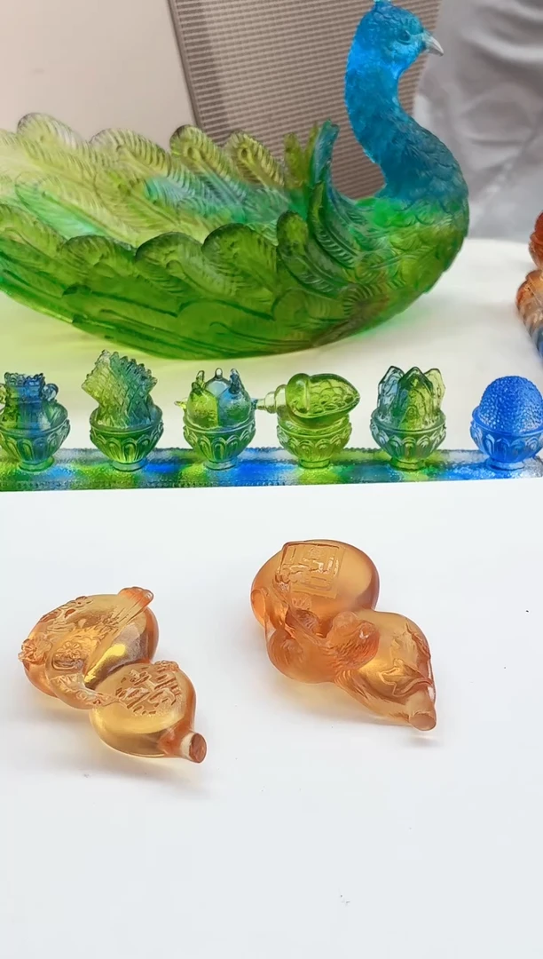 手工艺品琉璃葫芦茶宠摆件随机发一个