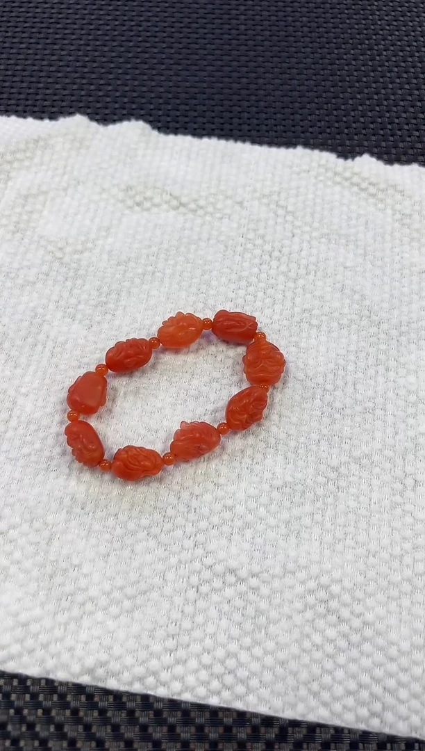 【闪购商品】南红玛瑙手串未镶嵌达摩手串（多样性发一件）