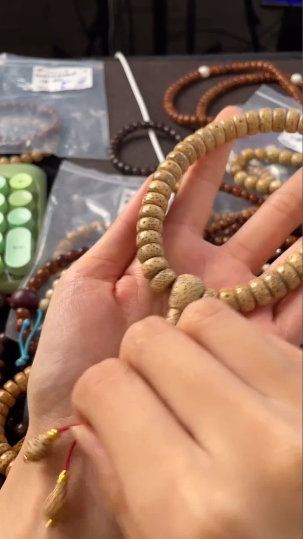 星月菩提手串精工级陈籽药片11*6手持