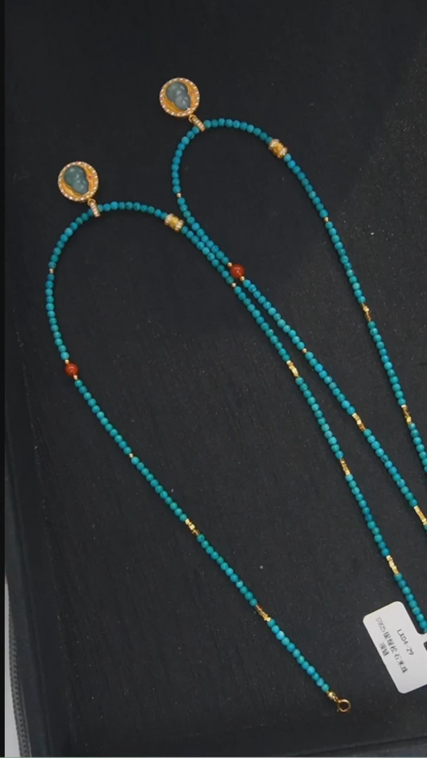 未镶嵌绿松石项链多样性发货一件