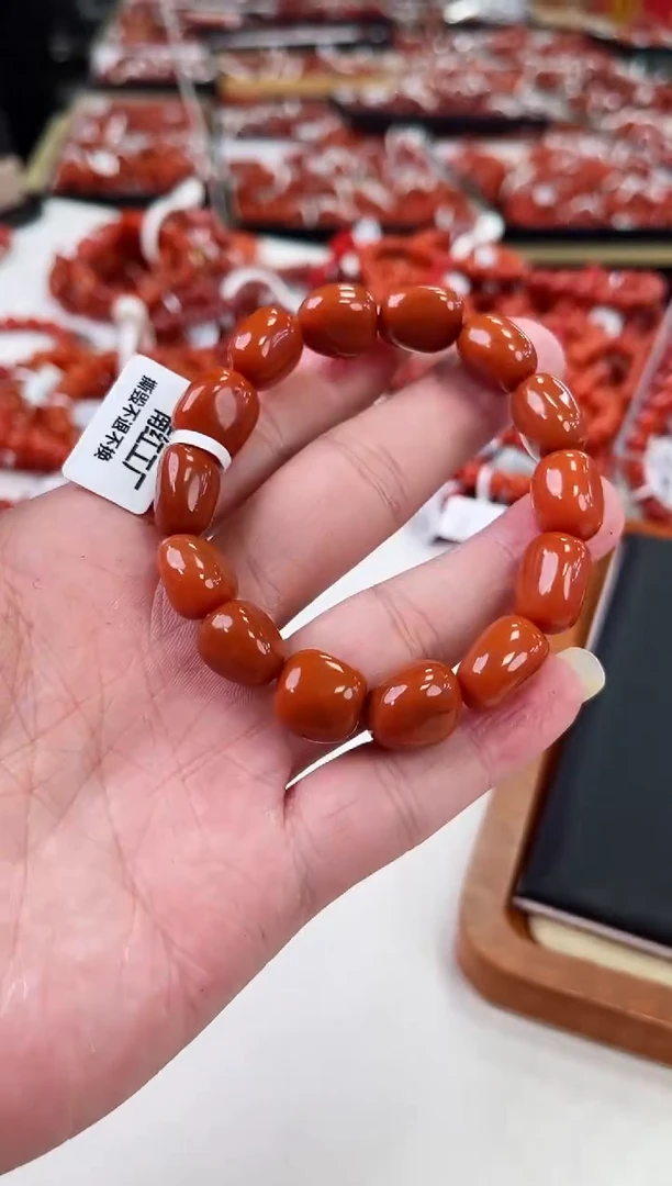 【闪购商品】南红玛瑙瓦西随型手串未镶嵌一个/条