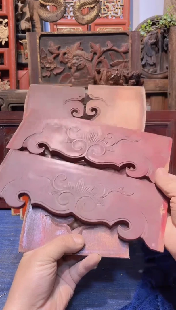 【闪购商品】香榧木老木雕老物件花板