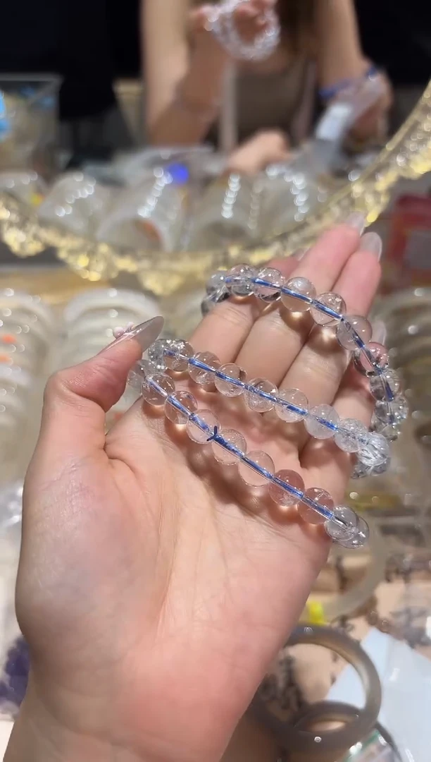 无铁合金水晶手链A158