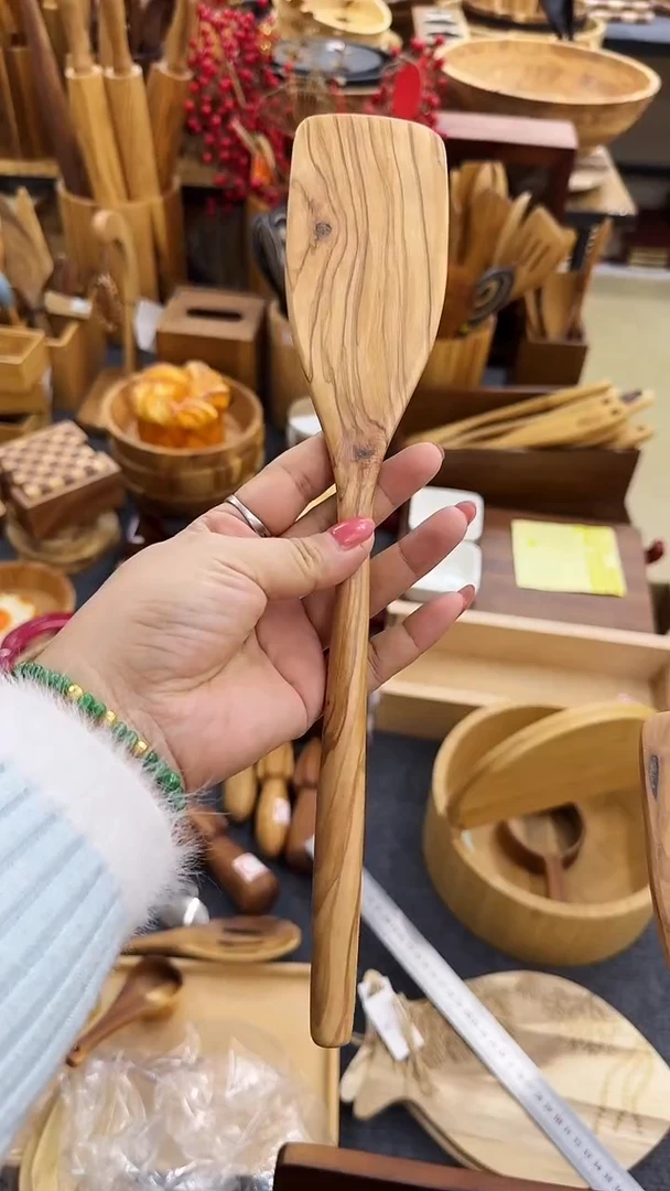 闪购木制品  橄榄木铲有树结