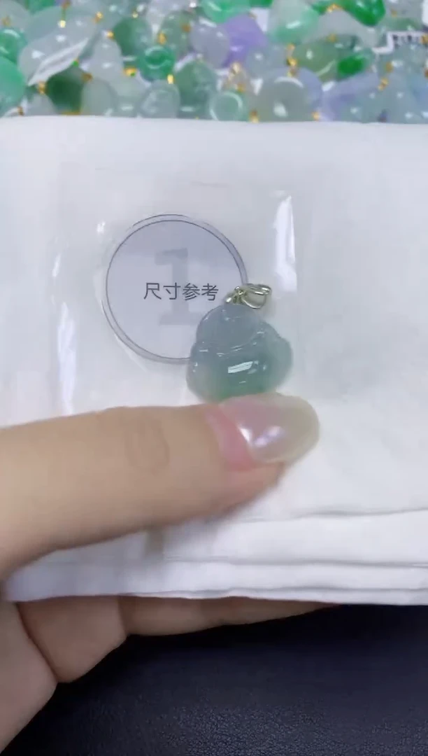 翡翠未镶嵌颈饰天然缅甸翡翠A货百元以上9元证书费自理