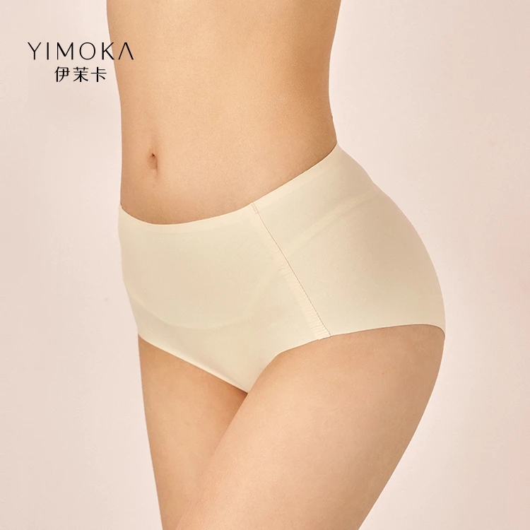 YIMOKA/伊茉卡5条！无尺码裸感无痕内裤 女士薄款舒适透气亲肤底裤
