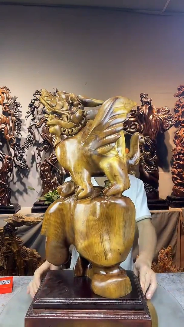 金丝楠青**月小叶桢楠随行摆件42