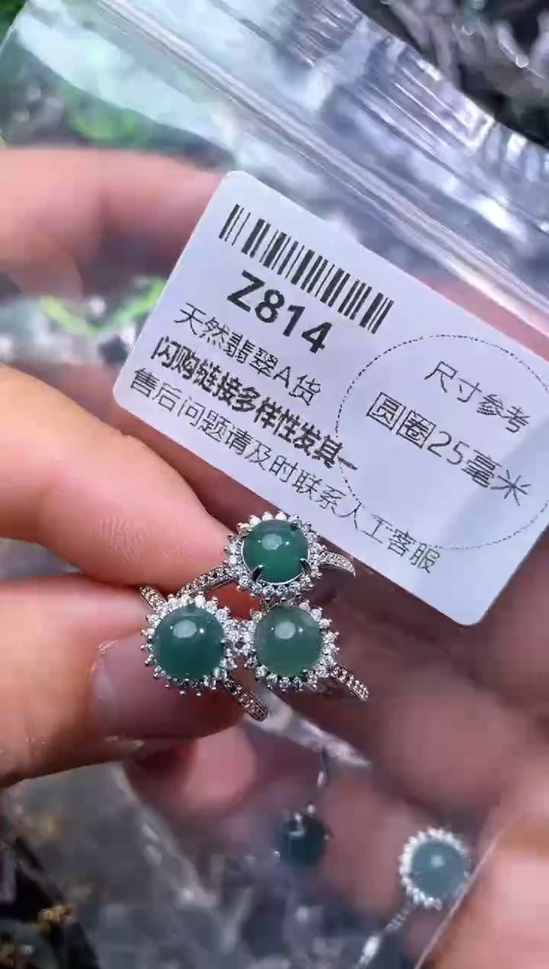 【闪购商品】翡翠颈饰未镶嵌Z814戒指 多样性发其一