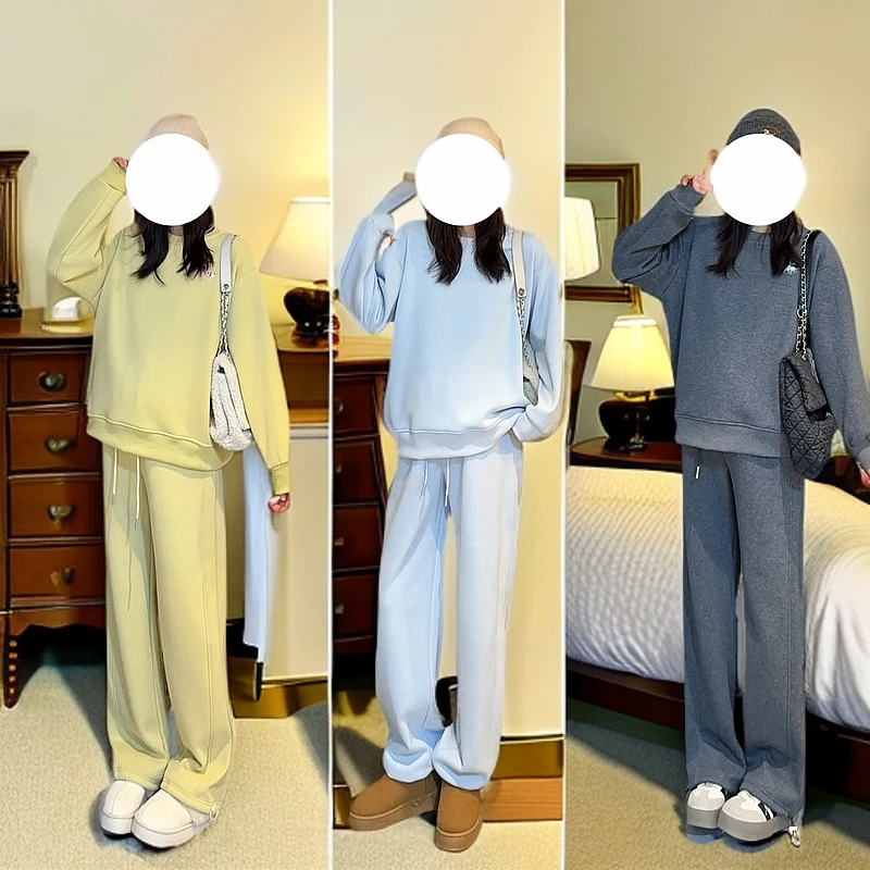 【品质更高！】孕妇装春秋款新款宽松休闲时尚两件套孕妇套装托腹裤