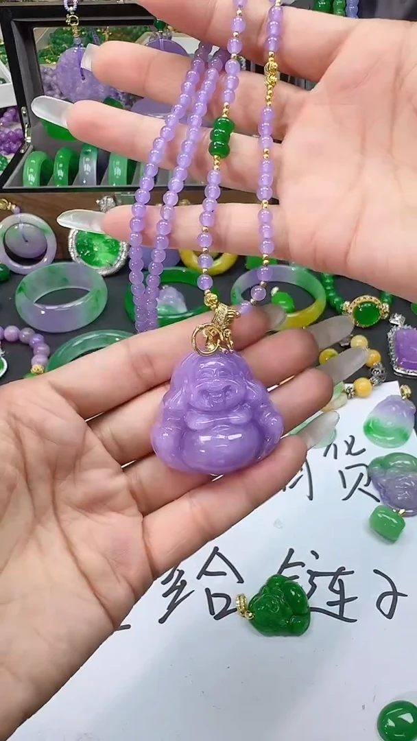 满紫大佛吊坠aaa