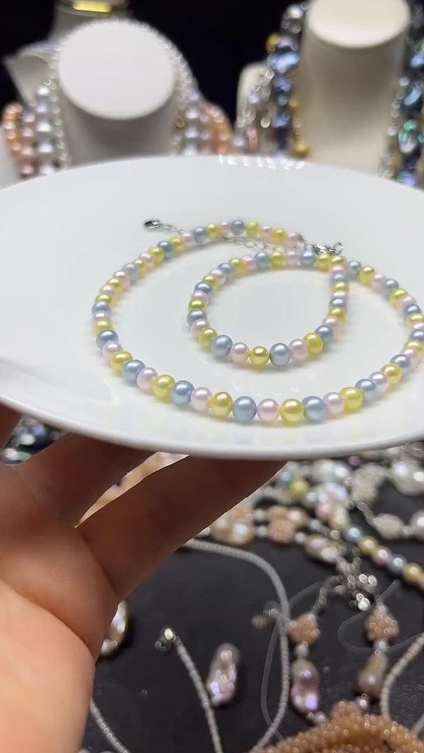 颈饰未镶嵌淡水珍珠多人