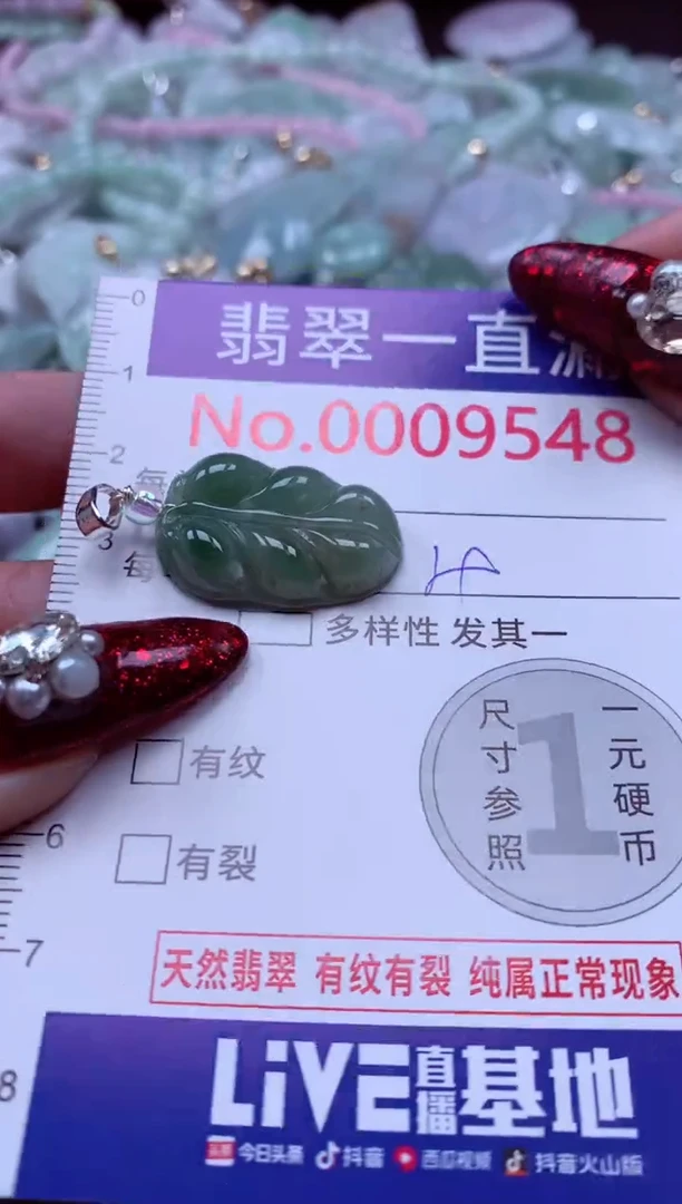 吊坠(不含链)未镶嵌翡翠9548