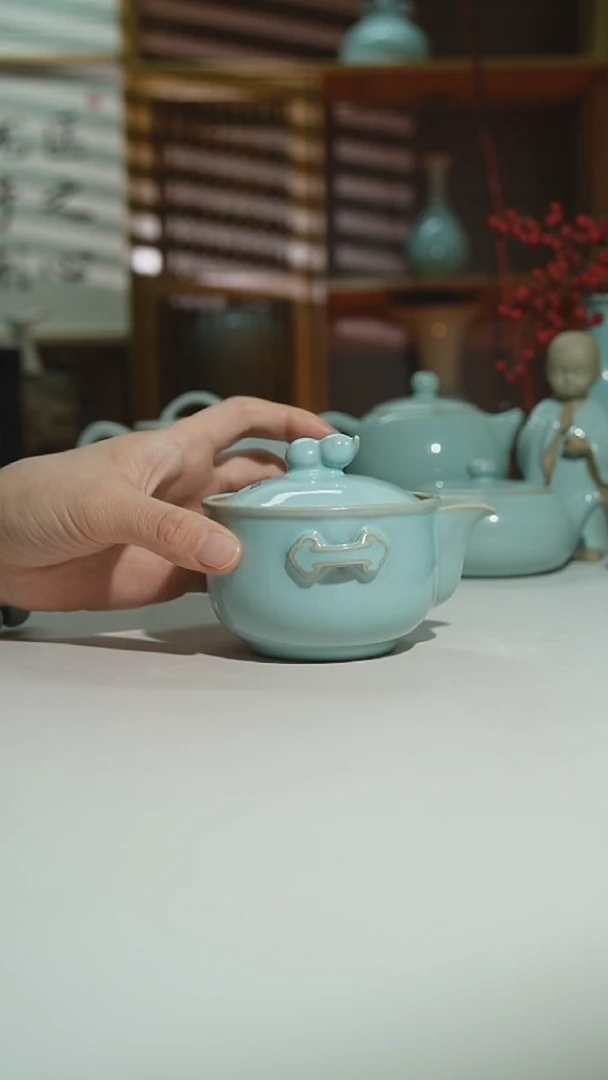 天青珑匠葫芦手抓壶二级