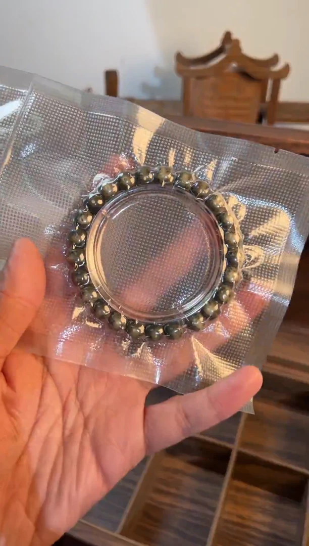 手串星月菩提绿幽灵98