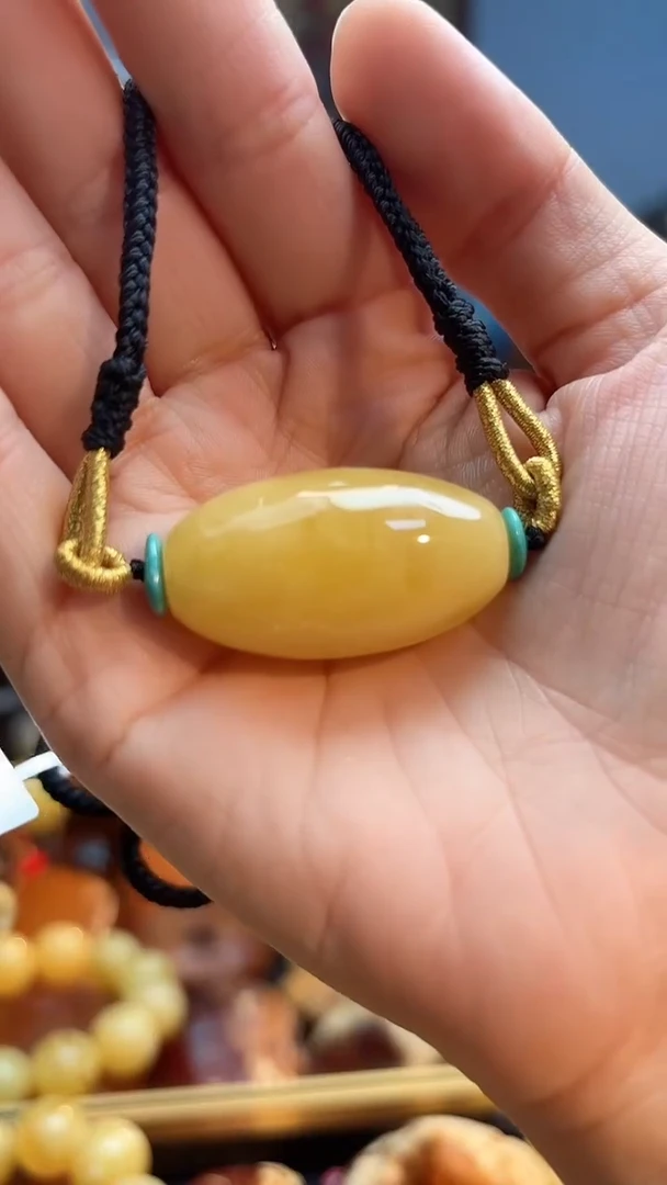琥珀颈饰未镶嵌吊坠 微瑕